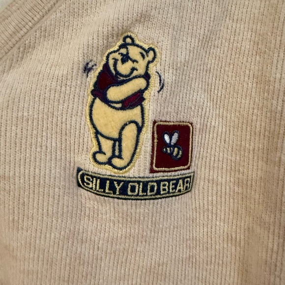 Vintage Disney store Tan Sweater with Pooh Design - Picture 3 of 3